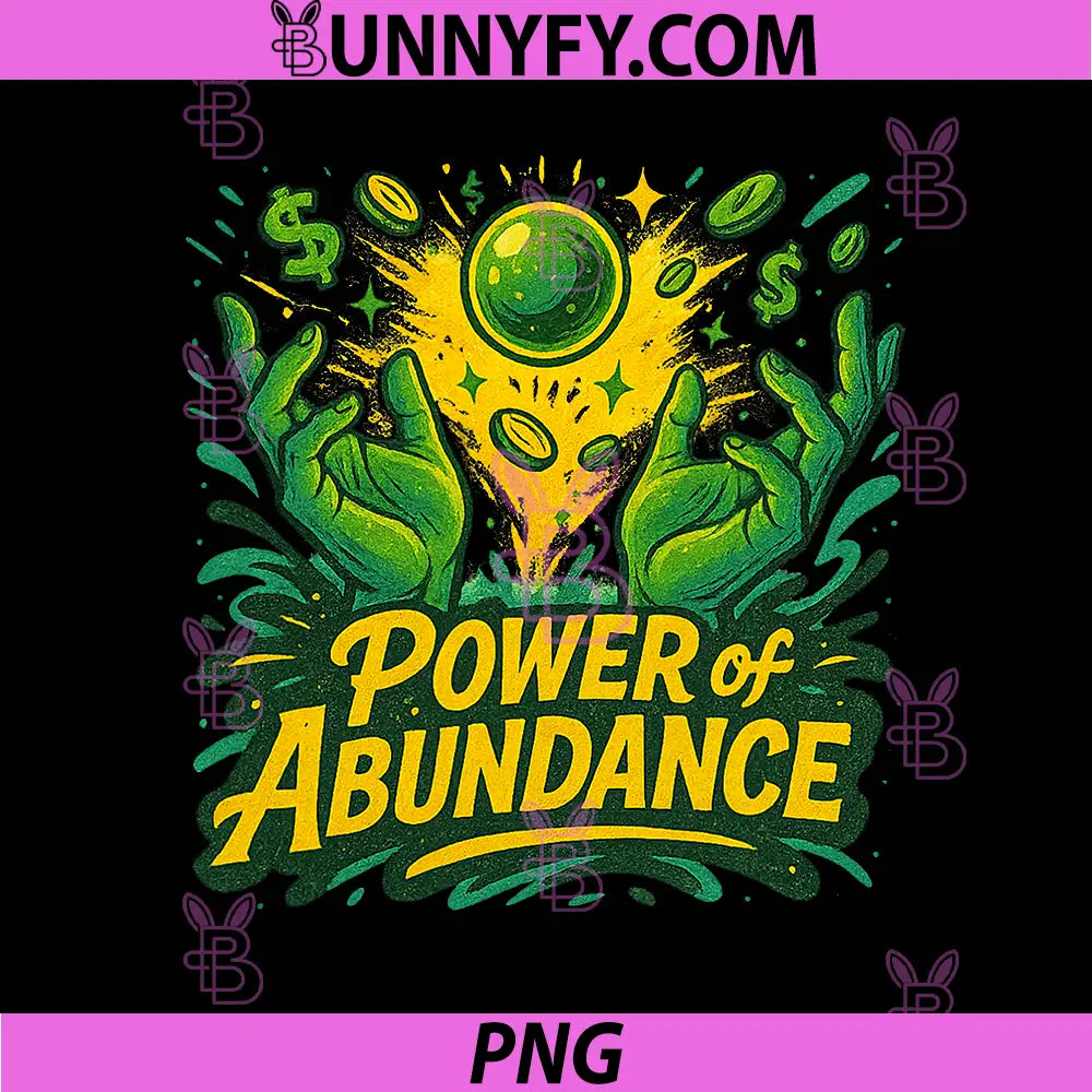 Power of Abundance PNG, Retro Energy PNG