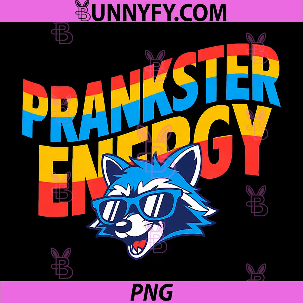 Prankster Energy PNG, Raccoon April Fools Day Prank Joke Saying PNG
