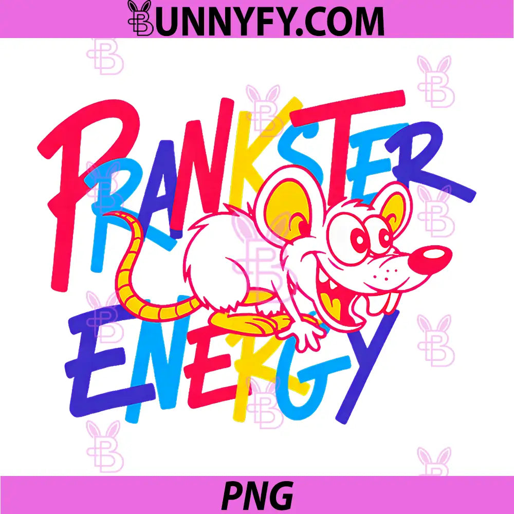 Prankster Energy with Rat April Fools Day PNG, Prank Joke Saying PNG