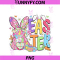 Preppy Easter Cute PNG, Bunny Coquette Bow Rabbit PNG