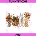 Preppy Teacher Leopard School PNG, Supplies Principal Apple Bow PNG