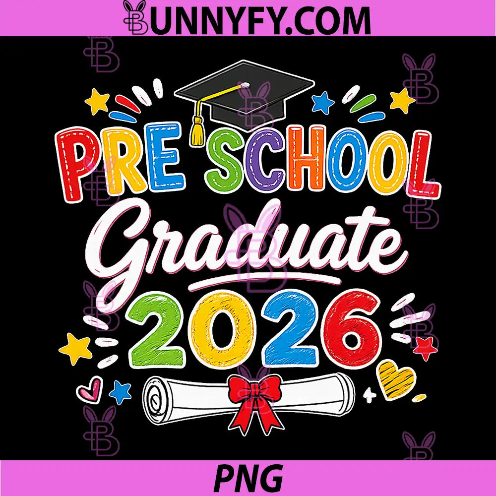 Preschool Graduate 2026 PNG, Pre K Grad Funny School Graduation PNG