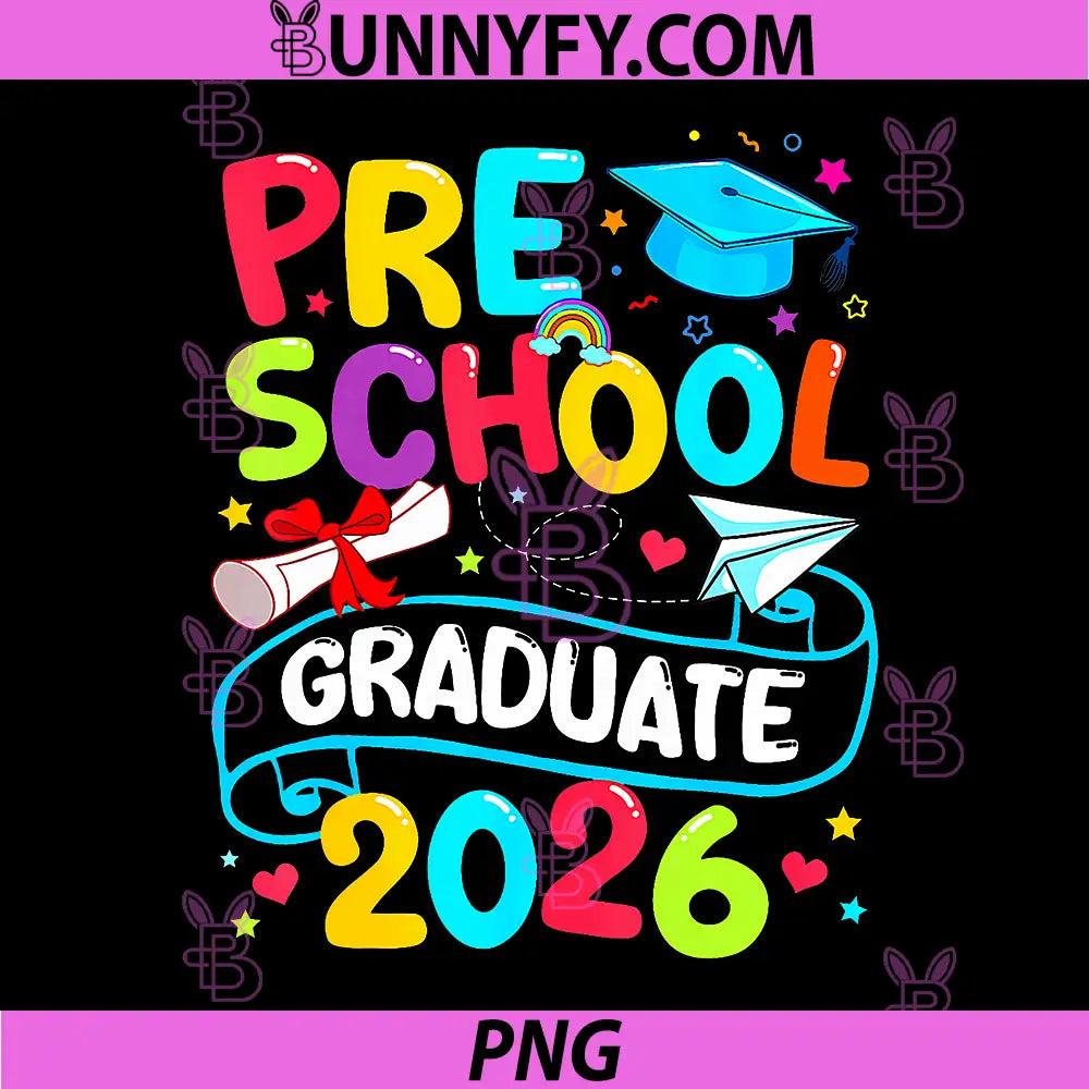 Preschool Graduate 2026 PNG, Pre K Grad Funny School Graduation PNG