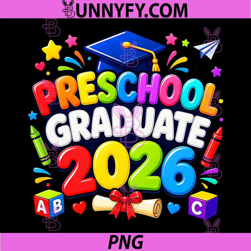 Preschool Graduate 2026 PNG, Pre K Graduation Ceremony Fun PNG 