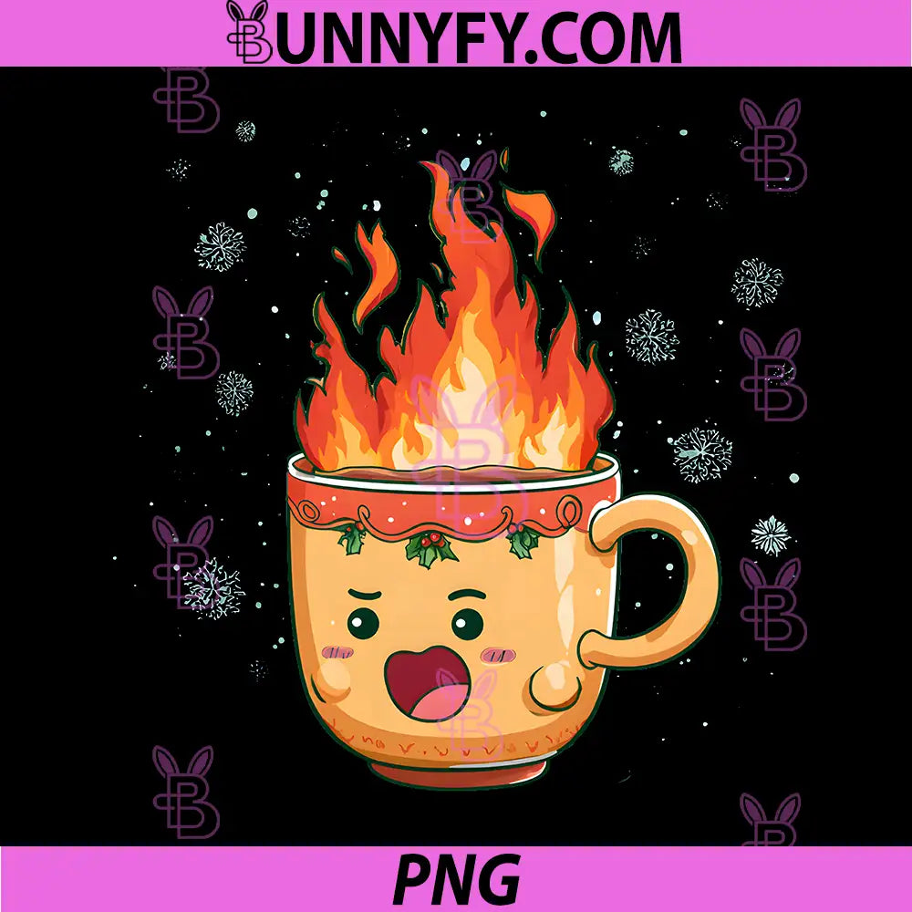 Pretty Fire Cup PNG, Hot Drinks Lovers PNG