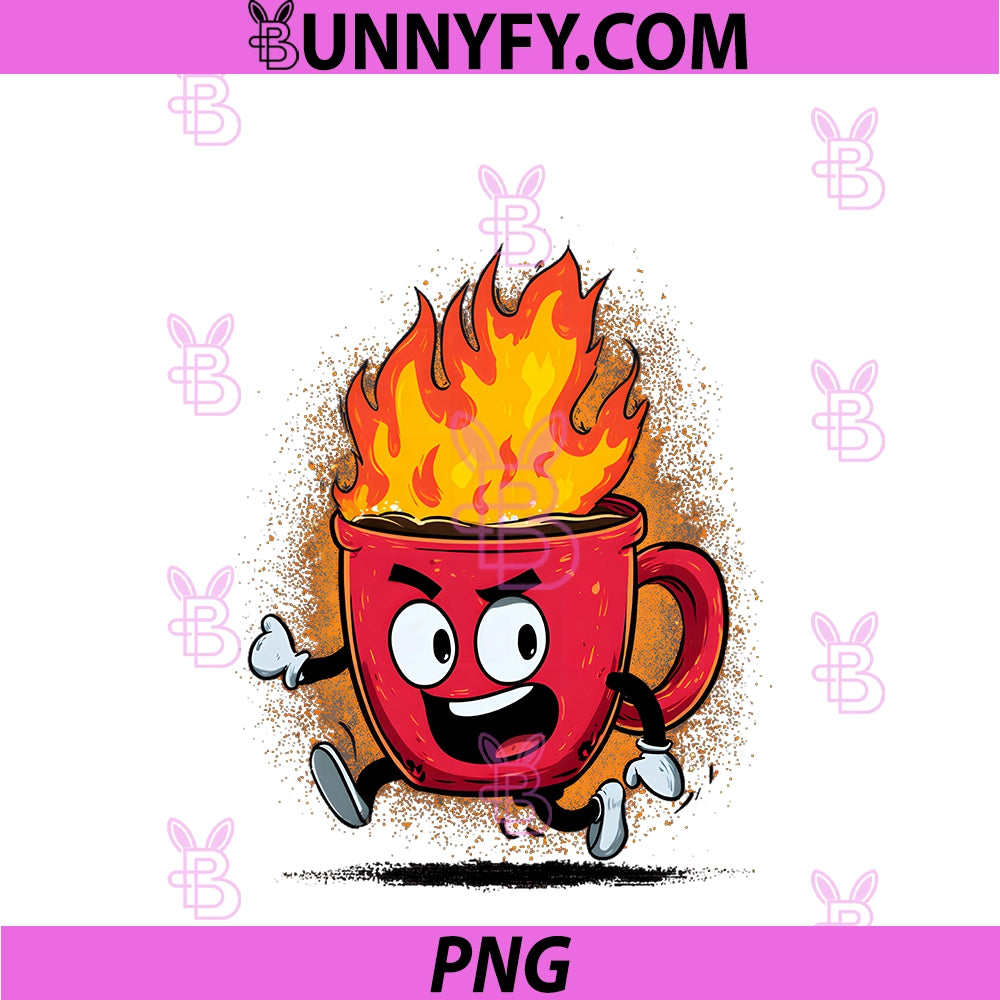 Pretty Fire Cup PNG, For Hot And Winter Drinks Lovers PNG