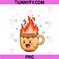 Pretty Fire Cup PNG, For Hot Drinks Lovers PNG