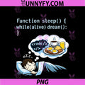 Programmer Adulting PNG, Humor Dreaming Of Code And Breakfast PNG