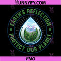 Protect Our Planet Earth PNG, Reflection Nature Conservation Des PNG