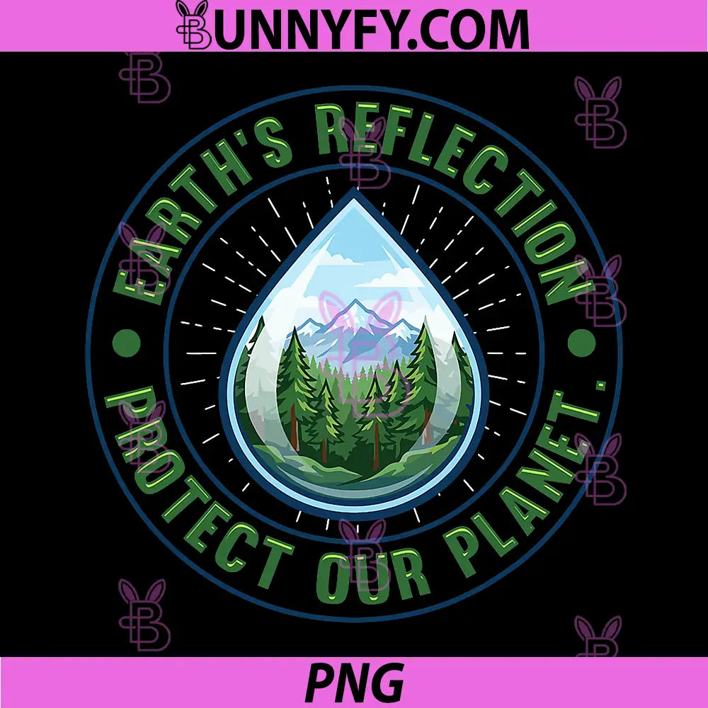 Protect Our Planet Earth PNG, Reflection Nature Conservation Des PNG