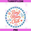 Proud Boy Mom Club PNG, Soccer Player Truck Baseball Cap Mama PNG