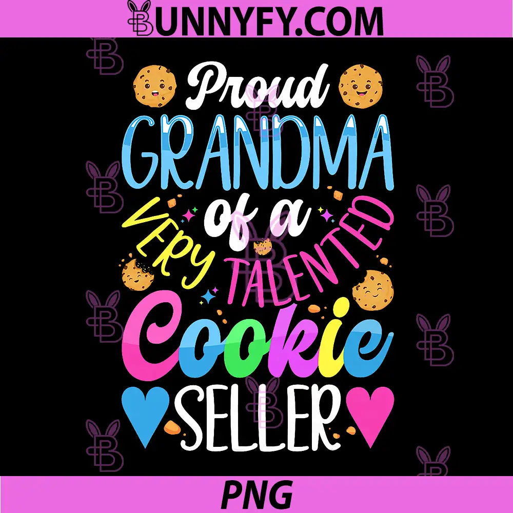 Proud Grandma of A Cookie Seller PNG, Girl Leader Scout Dealer PNG