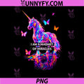 I Am Magnet of Miracles PNG, Trippy Unicorn Hippie PNG