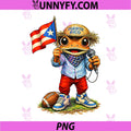 Puerto Rico Coqui Frog PNG, Funny Football PNG