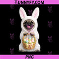 Pug Wearing Easter Bunny PNG, Funny Playing Dress Up PNG