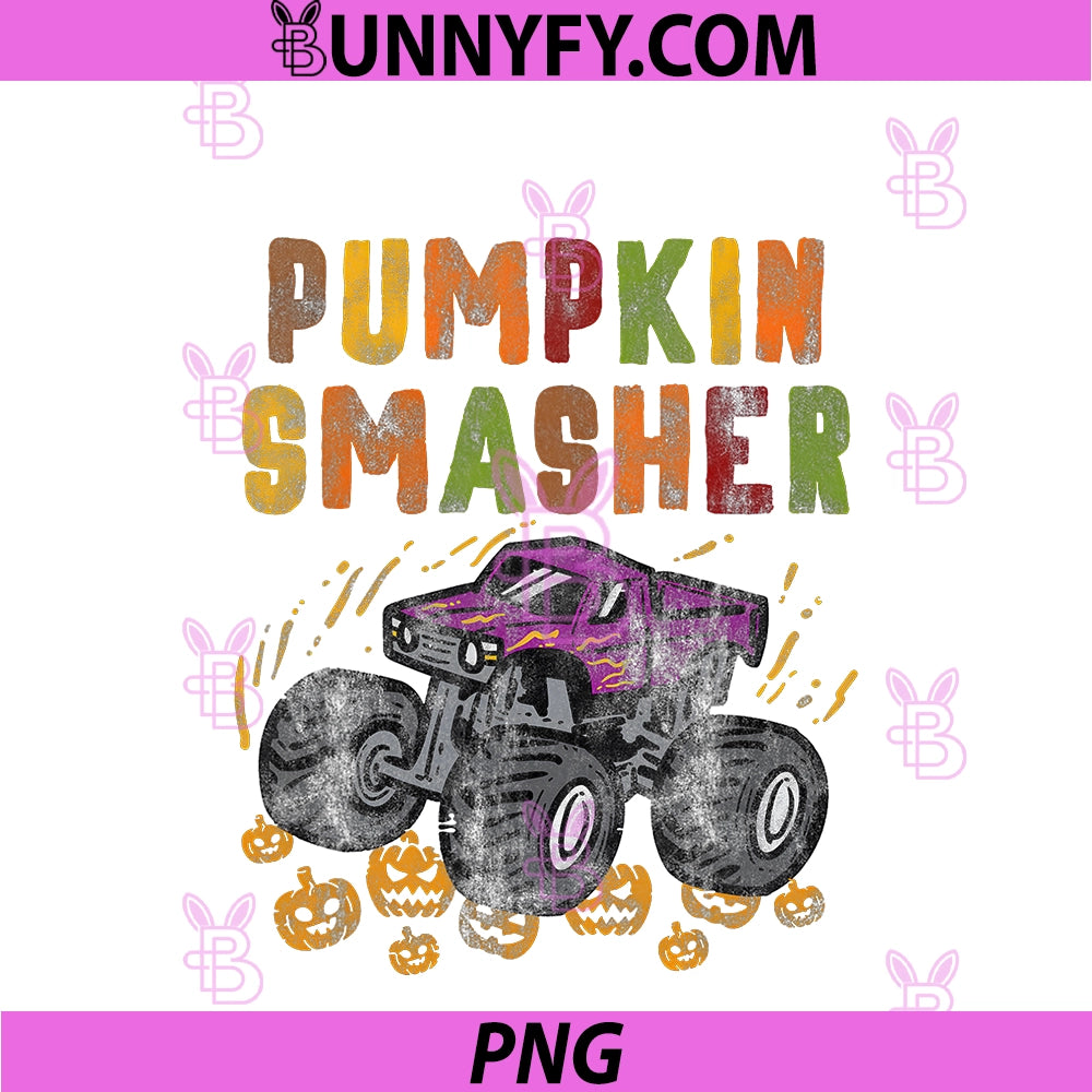 Pumpkin Smasher PNG, Halloween Monster Truck PNG