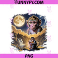 Punch Monkey PNG, Moon 90s PNG
