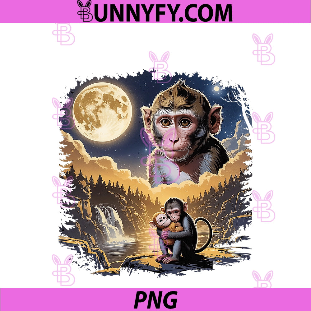 Punch Monkey PNG, Moon 90s PNG