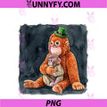 Punch Monkey St Patrick's Day PNG, Punch Baby Orangutan Hug PNG