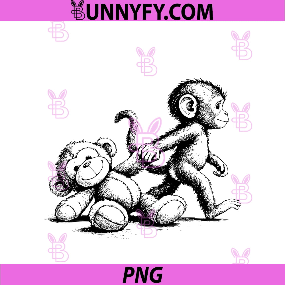 Punch PNG, Monkey Baby Little Punch  PNG