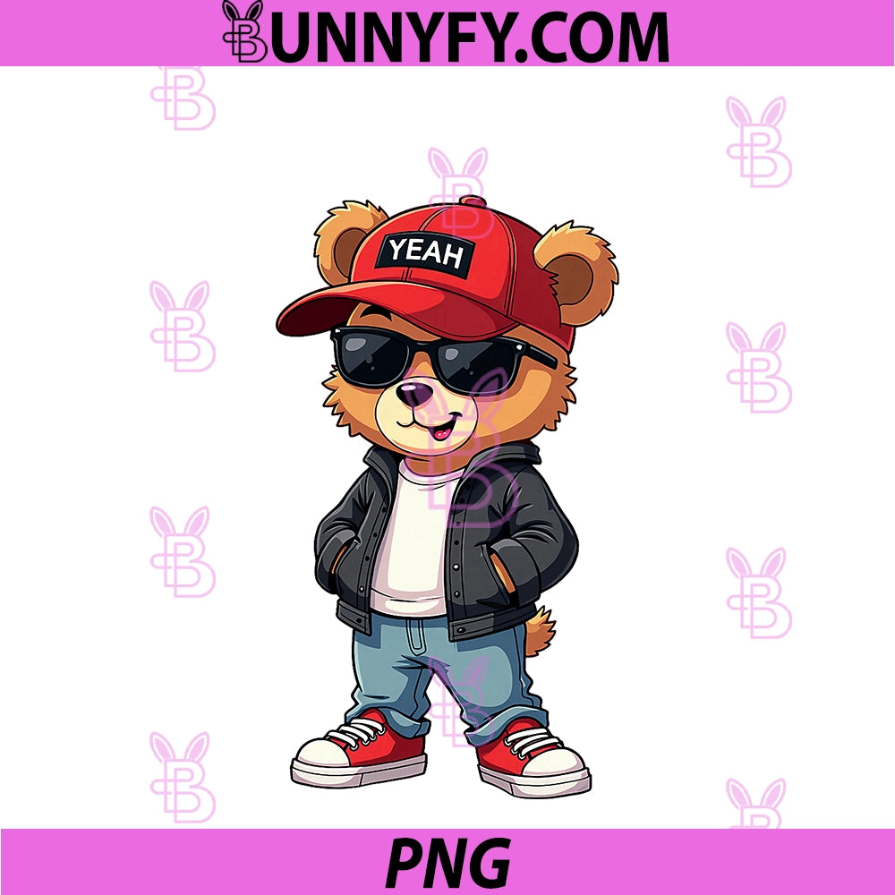 Punk Rocker Rapper Popster Punker PNG, Teddy Bear Rap Hip Hop PNG