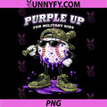 Purple Up for Military Kids PNG, Baseball Military PNG 