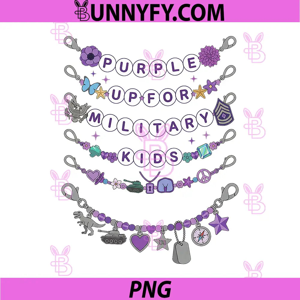 Purple Up for Military PNG, Month of The Military Child PNG