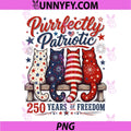 Purrfectly Patriotic 250 Years of Freedom PNG, Independence Day PNG