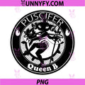 Puscifer Queen B Circular Emblem Art PNG, Dark Occult Band Logo PNG