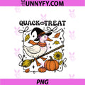 Quack Or Treat PNG, Halloween Duck PNG