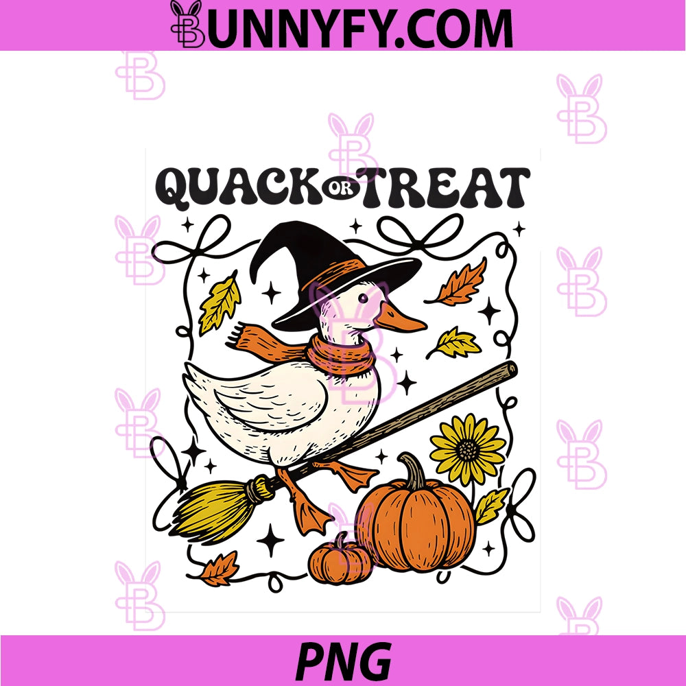 Quack Or Treat PNG, Halloween Duck PNG