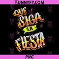 Que Siga La Fiesta Retro Typography PNG, Spanish Party Quote Vintage Style PNG