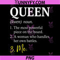 Queen Definition Strong Woman PNG, Empowering Chess Design PNG