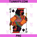 Queen Of Spades Card Black Woman PNG, African American Pride PNG