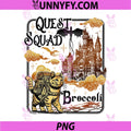 Quest Squad Broccoli Fantasy Cat Art PNG, Storybook Quest PNG