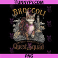 Broccoli Official Mascot Of Quest Squad PNG, Fantasy Cat Art PNG