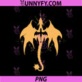 Quest Squad Minimal Dragon Silhouette PNG, Celestial Fantasy Art PNG