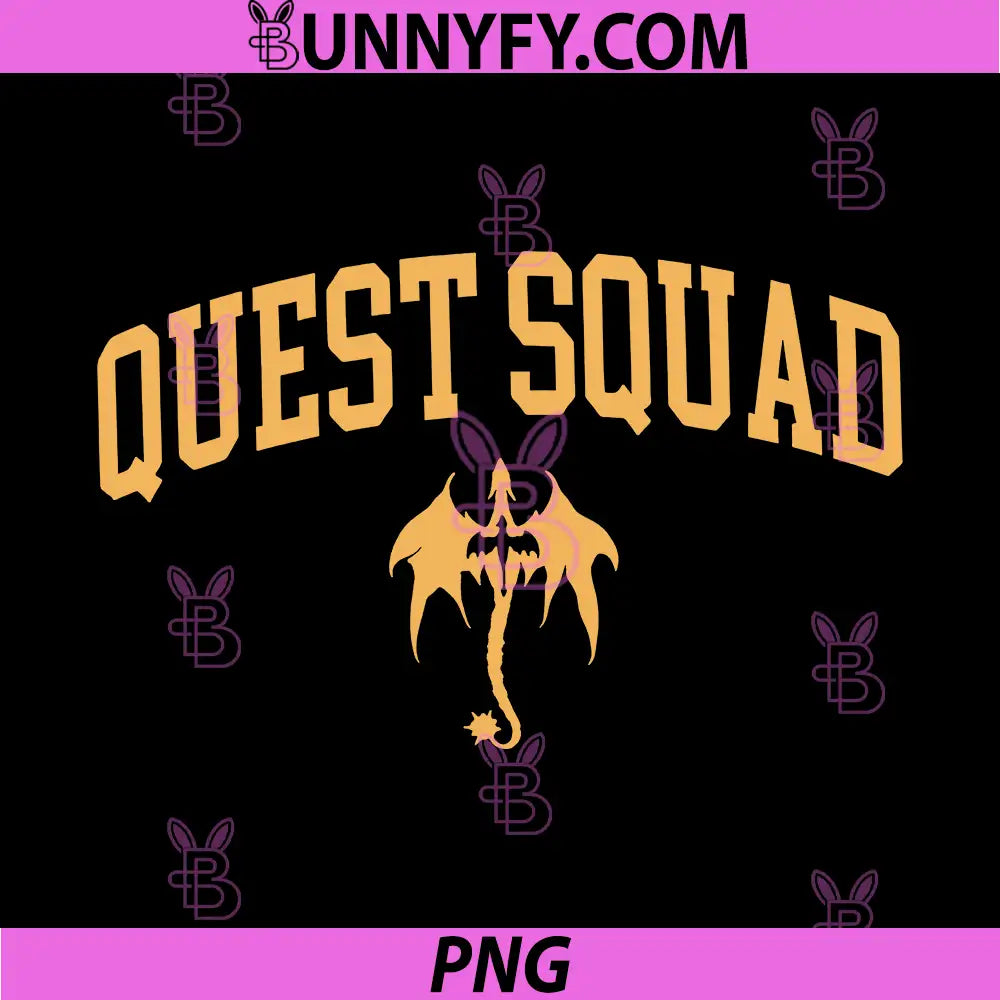 Quest Squad Retro Dragon Icon PNG, Minimal Fantasy Art PNG
