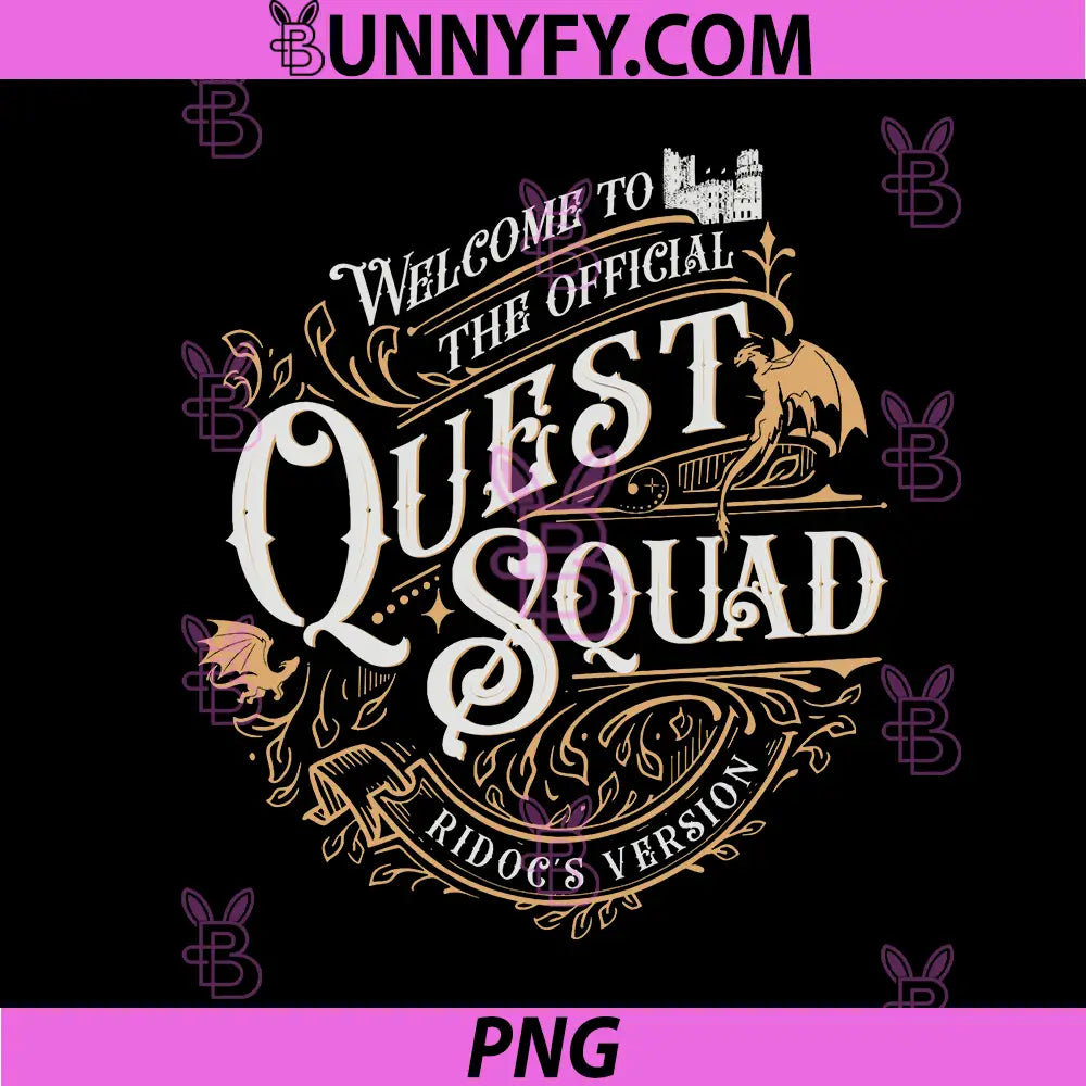 Welcome To The Official Quest Squad PNG, Ridoc’s Version Emblem PNG