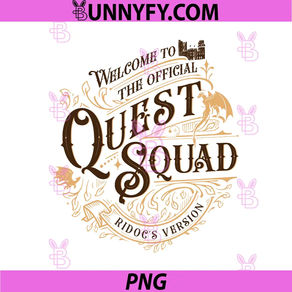 Welcome To The Official Quest Squad Ridoc’s Version PNG, Fantasy Crest PNG