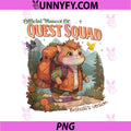 Quest Squad Official Mascot Broccoli PNG, Fantasy Cat Hiker PNG