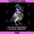 The Quest for Bread Pigeon PNG, Funny Gangster Bird for Bread Lovers PNG