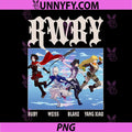 RWBY Character Group PNG, Action Poses Anime Cartoon PNG