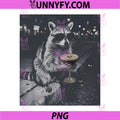 Raccoon Drinking Espresso Martini PNG, Funny Animal Meme Coffee PNG