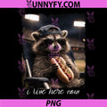 Raccoon Hot Dog Ballfield Baseball Field PNG, I Live Here Now PNG