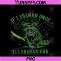 Raccoon If I Shenan Once I'll Shenanigan PNG, St Patrick's Day PNG
