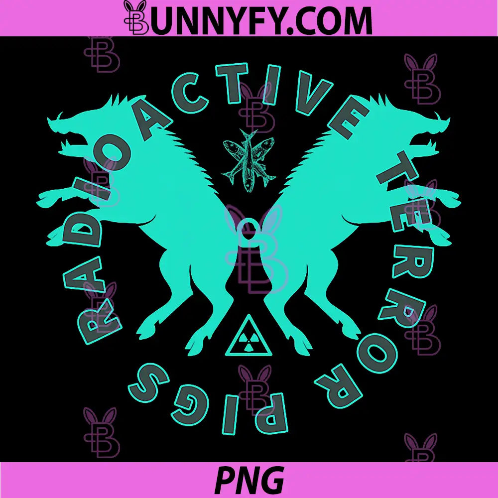 Radioactive Terror Pigs PNG, Odd Fukushima News PNG