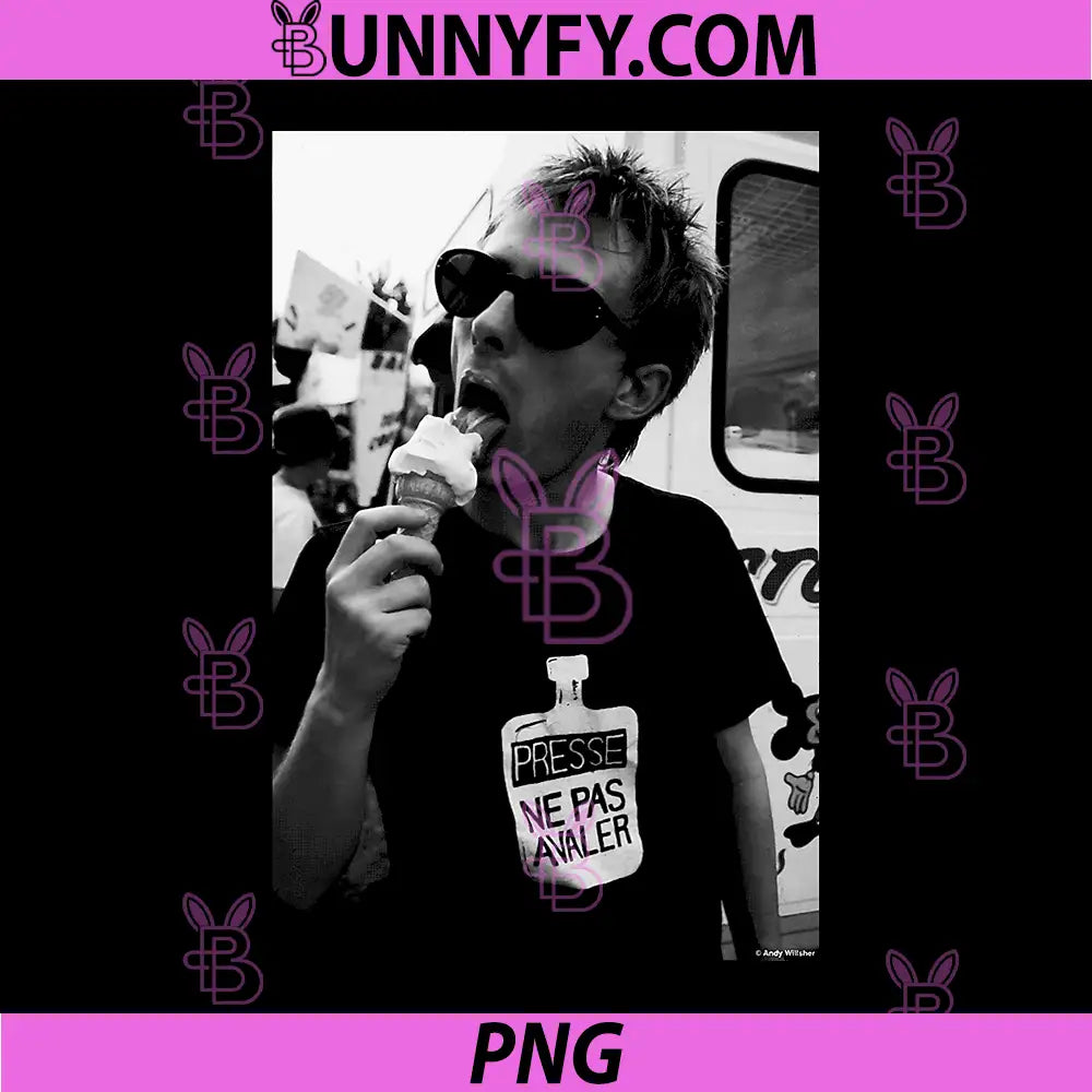 Radiohead Thom Yorke PNG, The Bends Era by Andy Willsher PNG