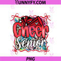 Rainbow Coquette Red PNG, Cheer Senior Cheerleader 2026 Graduate PNG