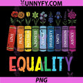 Rainbow Gay Books PNG, Flowers Equality LGBTQ Pride PNG
